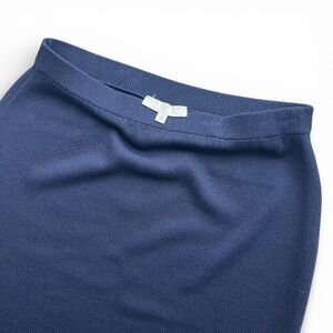 St. John Navy Knit Pencil Skirt